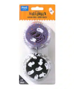 PME Foil Lined Cupcake Cases - Spooky Ghosts