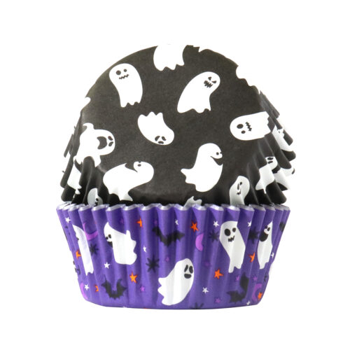 Pme foil lined cupcake cases - spooky ghosts bij cake, bake & love 5