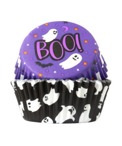 Pme foil lined cupcake cases - spooky ghosts bij cake, bake & love 13