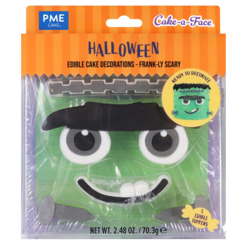 Pme edible cake decorations - cake-a-face frank-ly scary bij cake, bake & love 3