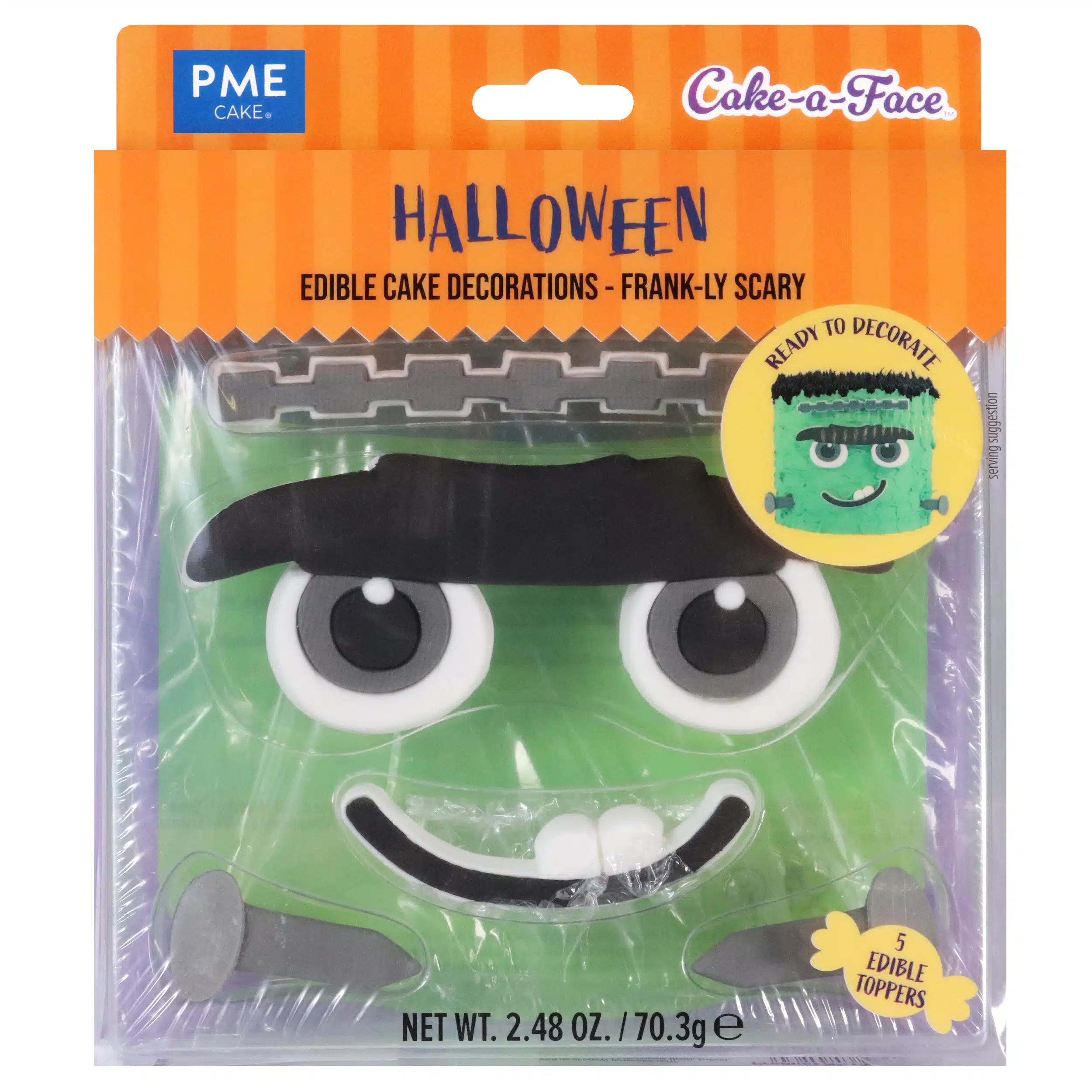 Pme edible cake decorations - cake-a-face frank-ly scary bij cake, bake & love 5 Pme edible cake decorations - cake-a-face frank-ly scary