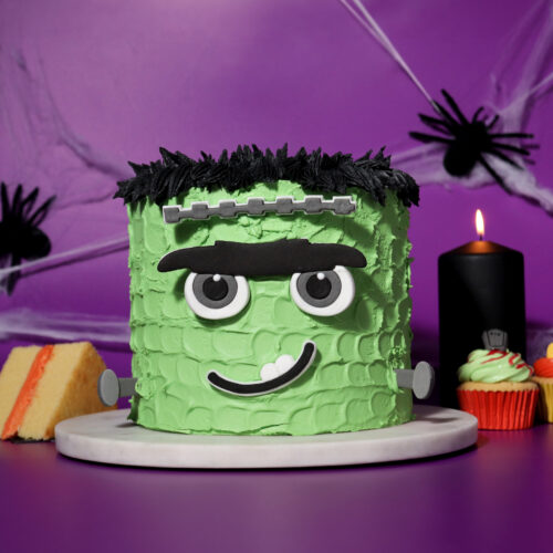 Pme edible cake decorations - cake-a-face frank-ly scary bij cake, bake & love 7