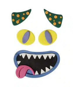 Alternative view of PME Edible Cake Decorations - Cake-A-Face Monster