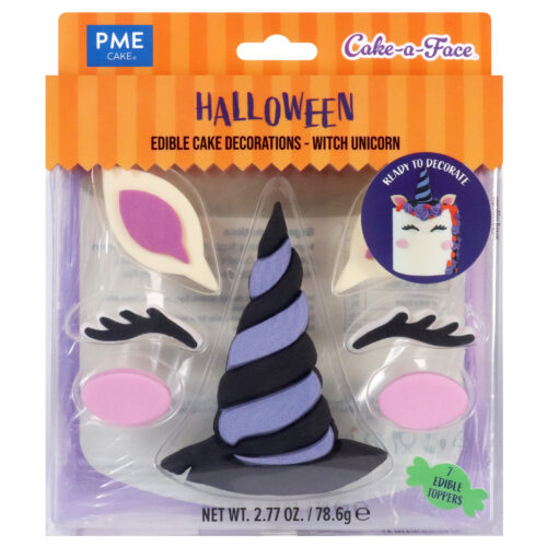 Pme edible cake decorations - cake-a-face witch unicorn bij cake, bake & love 3