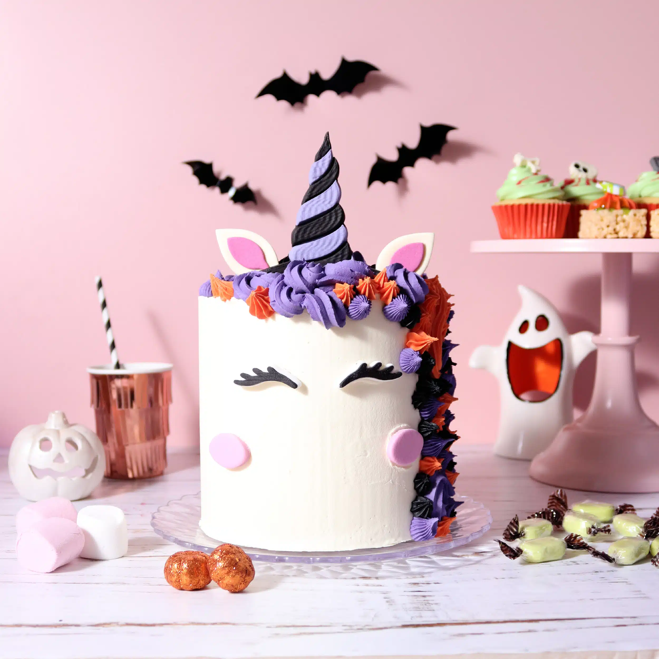 Pme edible cake decorations - cake-a-face witch unicorn bij cake, bake & love 8 Pme edible cake decorations - cake-a-face witch unicorn - afbeelding 4