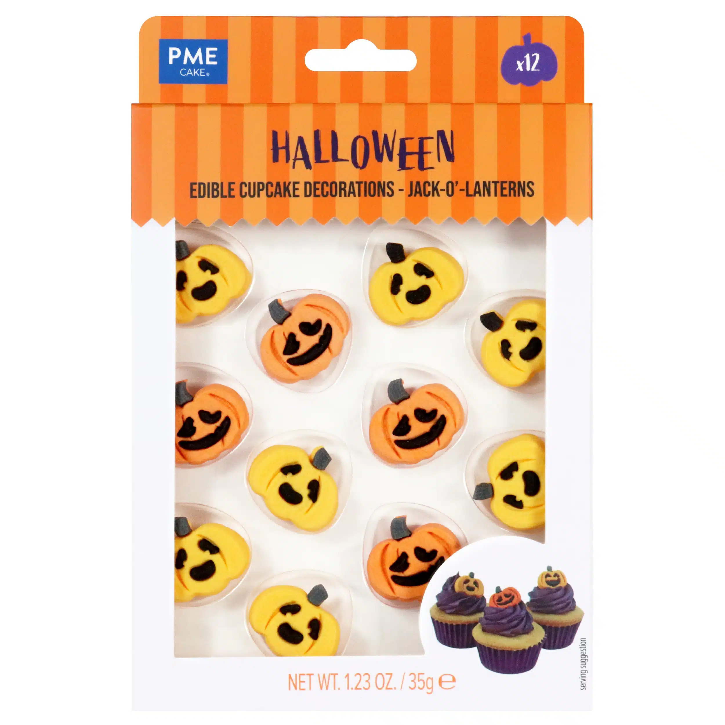 Pme edible cupcake decorations -jack-o’-lanterns bij cake, bake & love 5 Pme edible cupcake decorations -jack-o’-lanterns