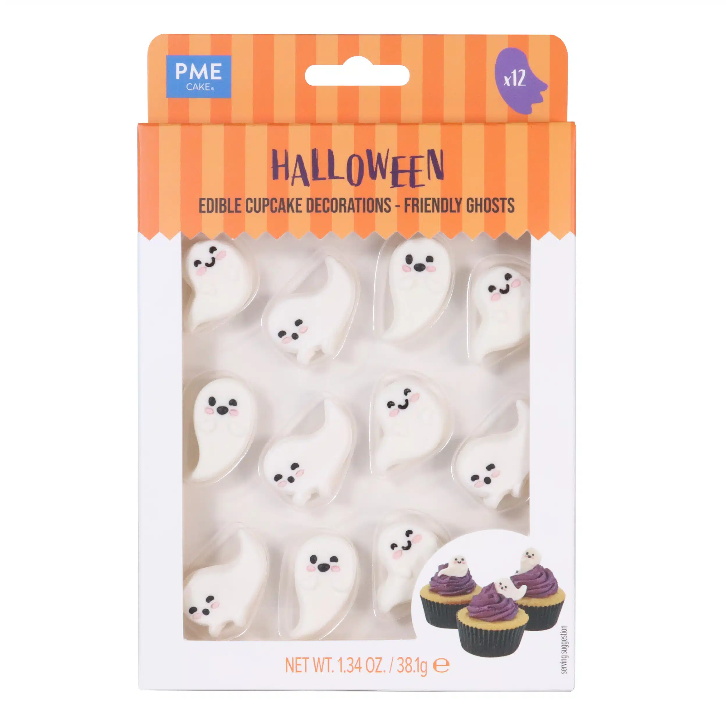 Pme edible cupcake decorations - friendly ghosts bij cake, bake & love 5 Pme edible cupcake decorations - friendly ghosts