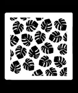 Stencil Palm Leaves