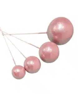 Cake Bubbles Parelmoer Roze set 4