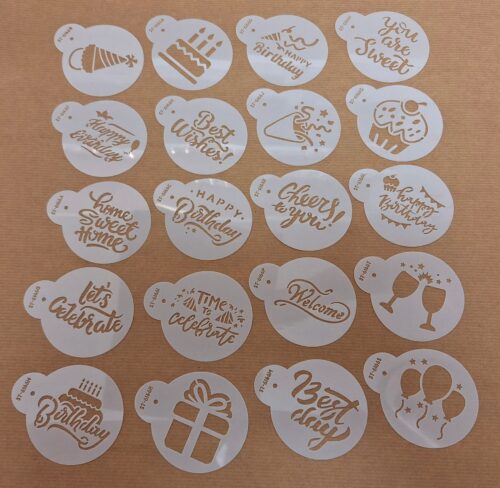 Cookie stencils set 20 stuks bij cake, bake & love 3