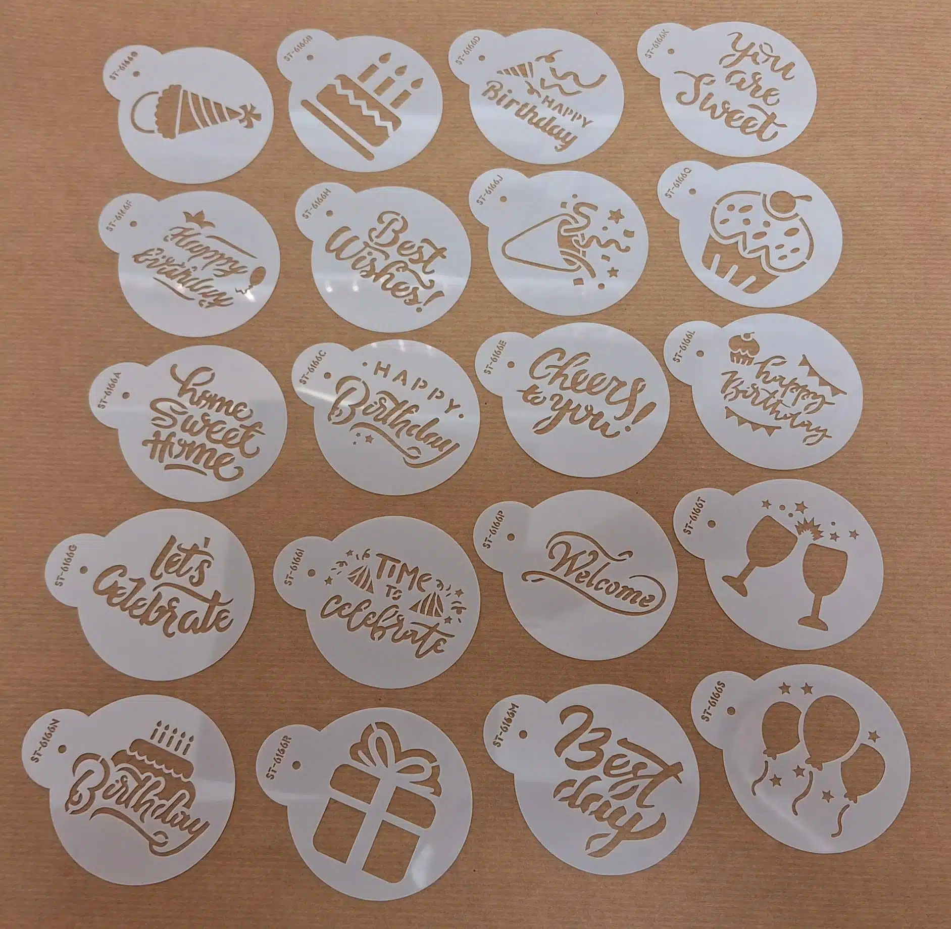 Cookie stencils set 20 stuks bij cake, bake & love 5 Cookie stencils set 20 stuks