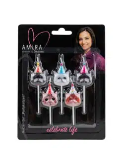 Decocino by Amira - Candles Party Cats pk/5