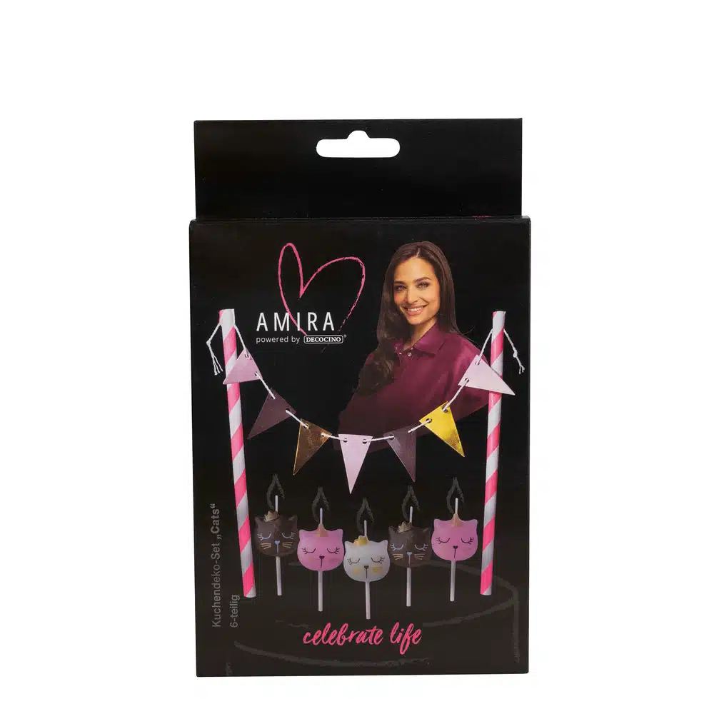 Decocino by amira - cake decoration set cats pk/6 bij cake, bake & love 5 Decocino by amira - cake decoration set cats pk/6