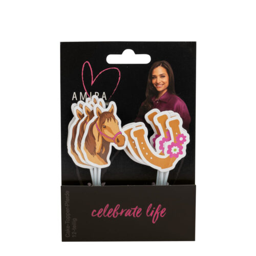 Decocino by amira - cake & cupcake topper horses pk/12 bij cake, bake & love 3