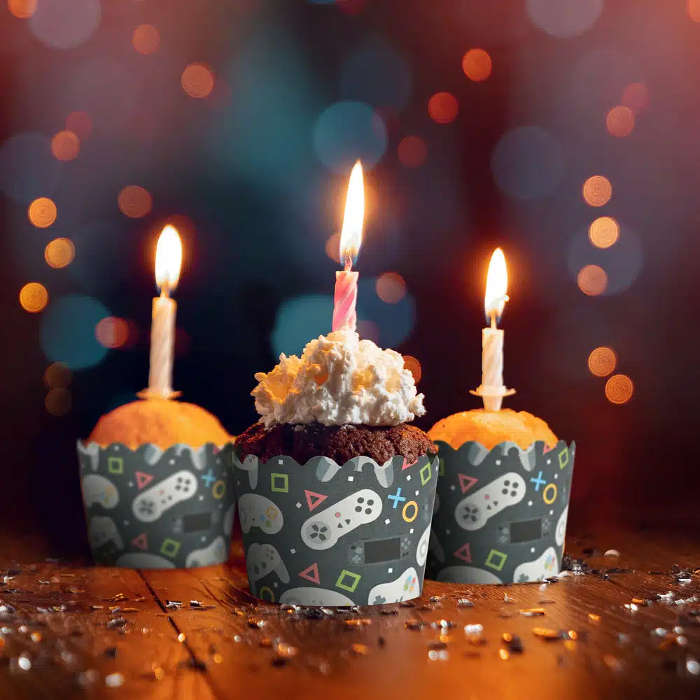 Decocino by amira - cupcake cases gamer pk/12 bij cake, bake & love 6 Decocino by amira - cupcake cases gamer pk/12 - afbeelding 2