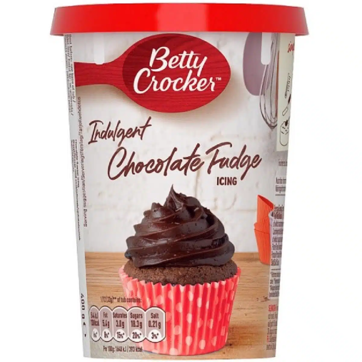 Betty crocker chocolade fudge icing 400g bij cake, bake & love 5 Betty crocker chocolade fudge icing 400g