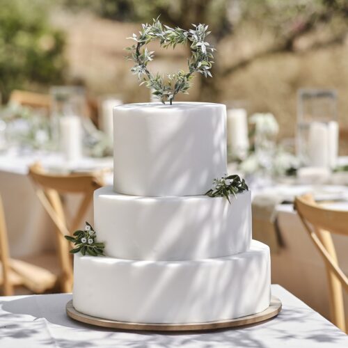 Ginger ray foliage heart wedding cake topper bij cake, bake & love 7