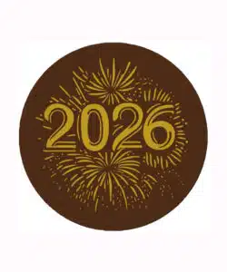Callebaut Chocoladedecoratie Nieuwjaar 2026 - 12 stuks