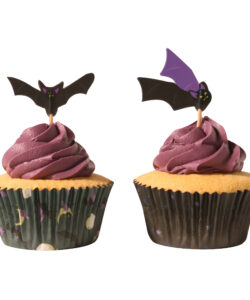 Pme halloween cupcakevormpjes & toppers set van 48 - vleermuizen bij cake, bake & love 21