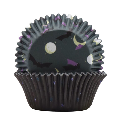 Pme halloween cupcakevormpjes & toppers set van 48 - vleermuizen bij cake, bake & love 7