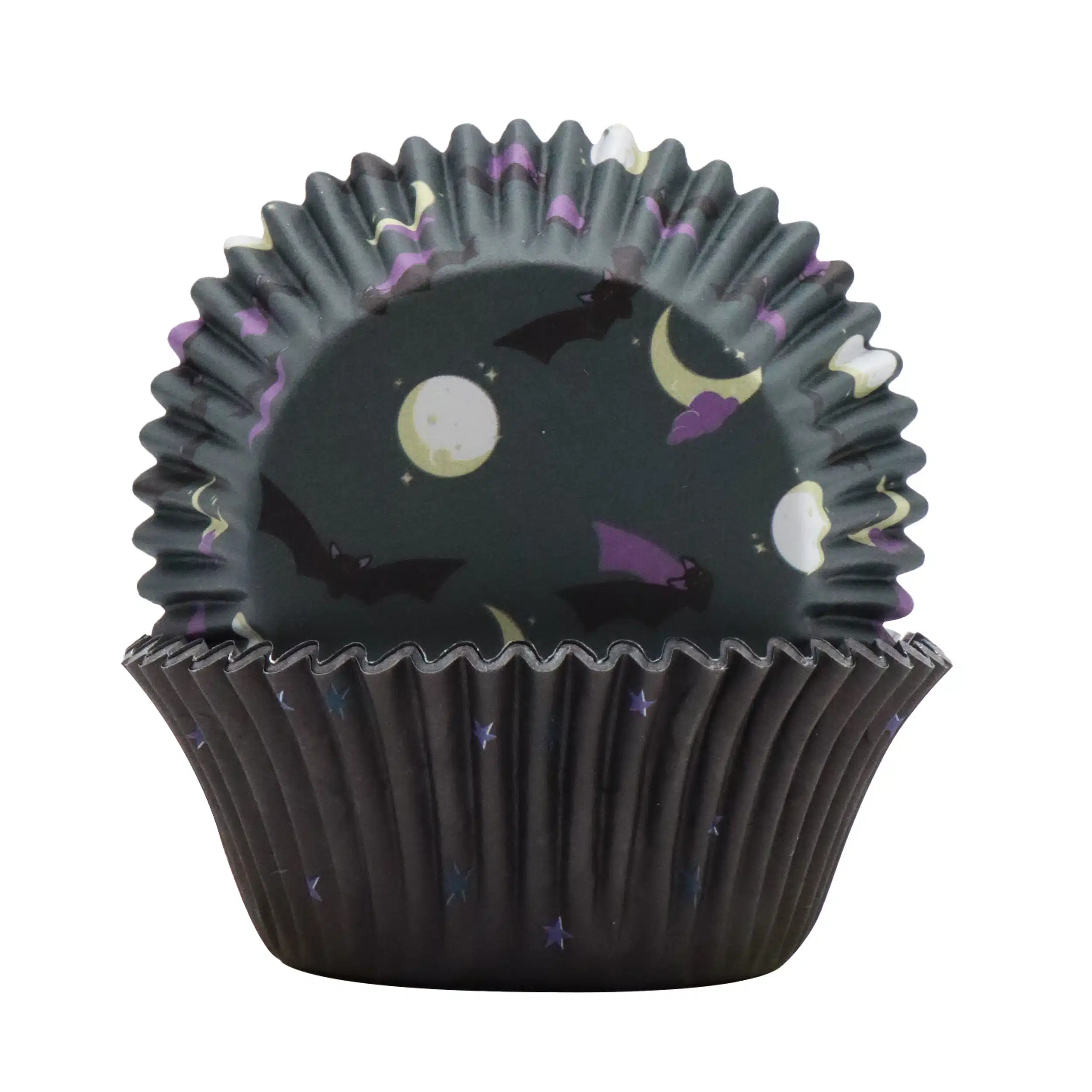 Pme halloween cupcakevormpjes & toppers set van 48 - vleermuizen bij cake, bake & love 6 Pme halloween cupcakevormpjes & toppers set van 48 - vleermuizen - afbeelding 2