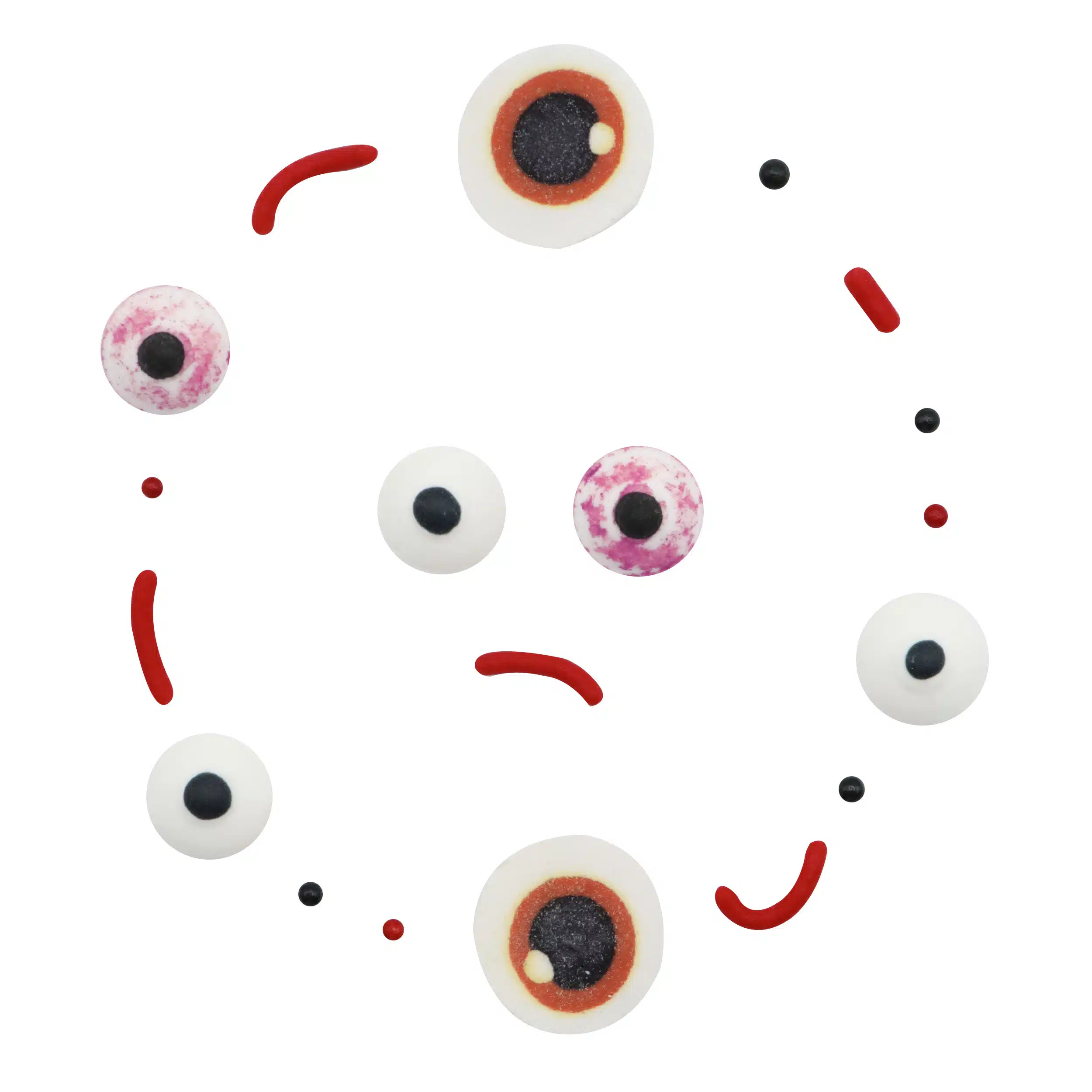 Pme 5-in-1 halloween strooimix - bloederige ogen (105g) bij cake, bake & love 6 Pme 5-in-1 halloween strooimix - bloederige ogen (105g) - afbeelding 2