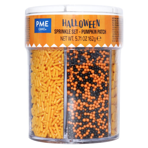 Pme 6-in-1 halloween strooimix - pompoenveld (162g) bij cake, bake & love 7