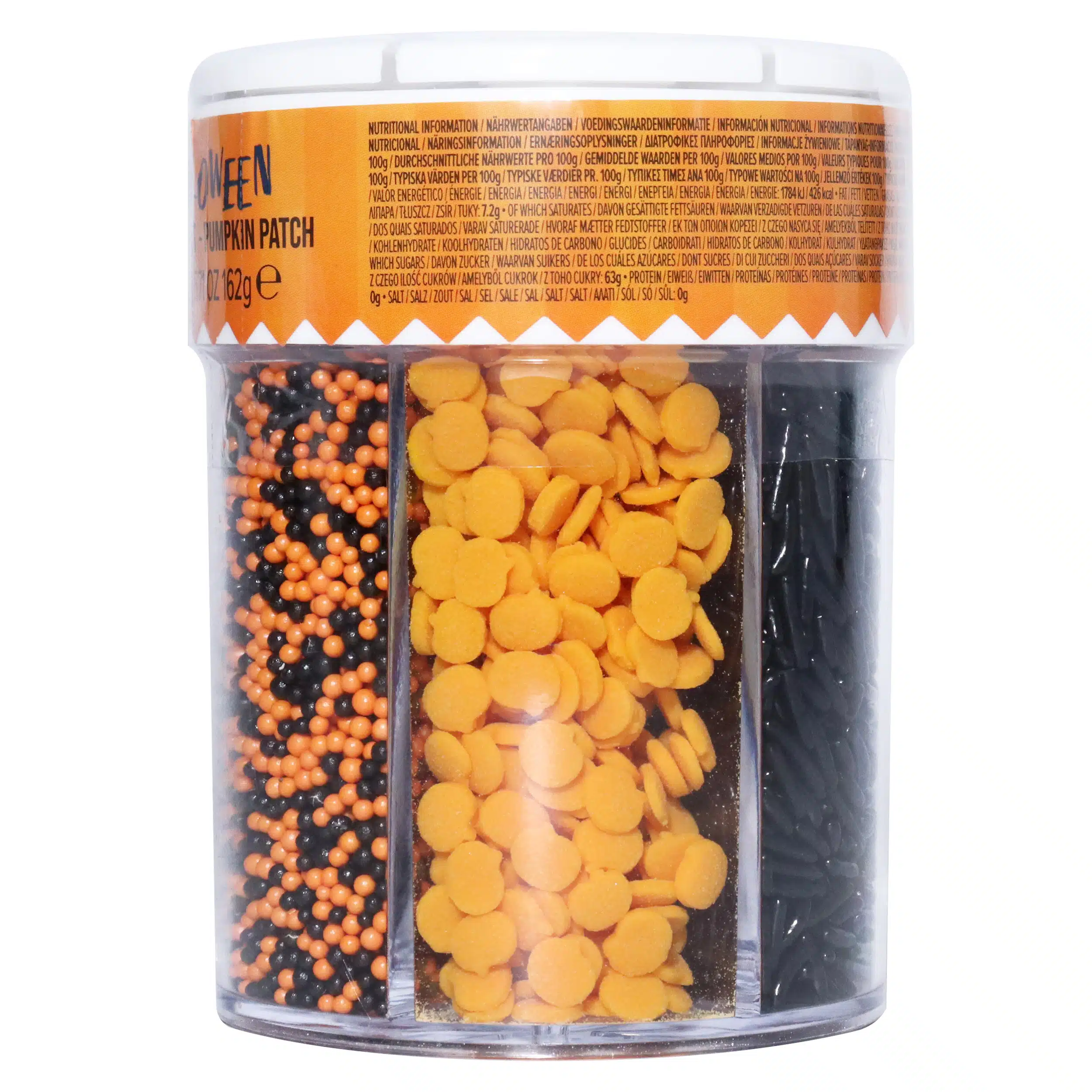 Pme 6-in-1 halloween strooimix - pompoenveld (162g) bij cake, bake & love 5 Pme 6-in-1 halloween strooimix - pompoenveld (162g)