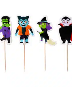 Alternative view of PME Halloween Taarttoppers - Griezelige Personages (24 stuks)