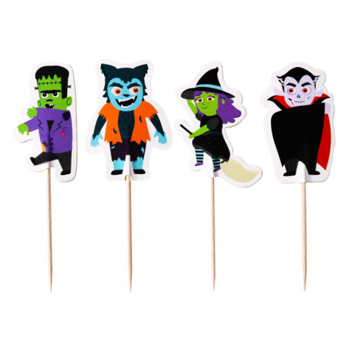 Pme halloween taarttoppers - griezelige personages (24 stuks) bij cake, bake & love 7