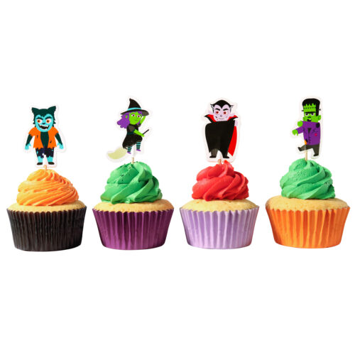 Pme halloween taarttoppers - griezelige personages (24 stuks) bij cake, bake & love 9