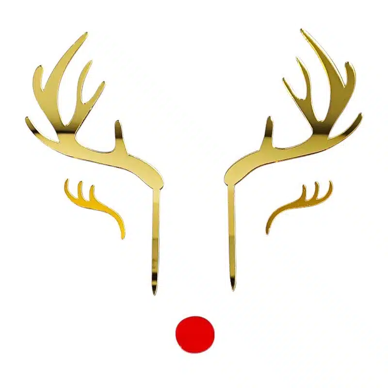 Caketopper rudolf the rednosed reindeer bij cake, bake & love 5 Caketopper rudolf the rednosed reindeer