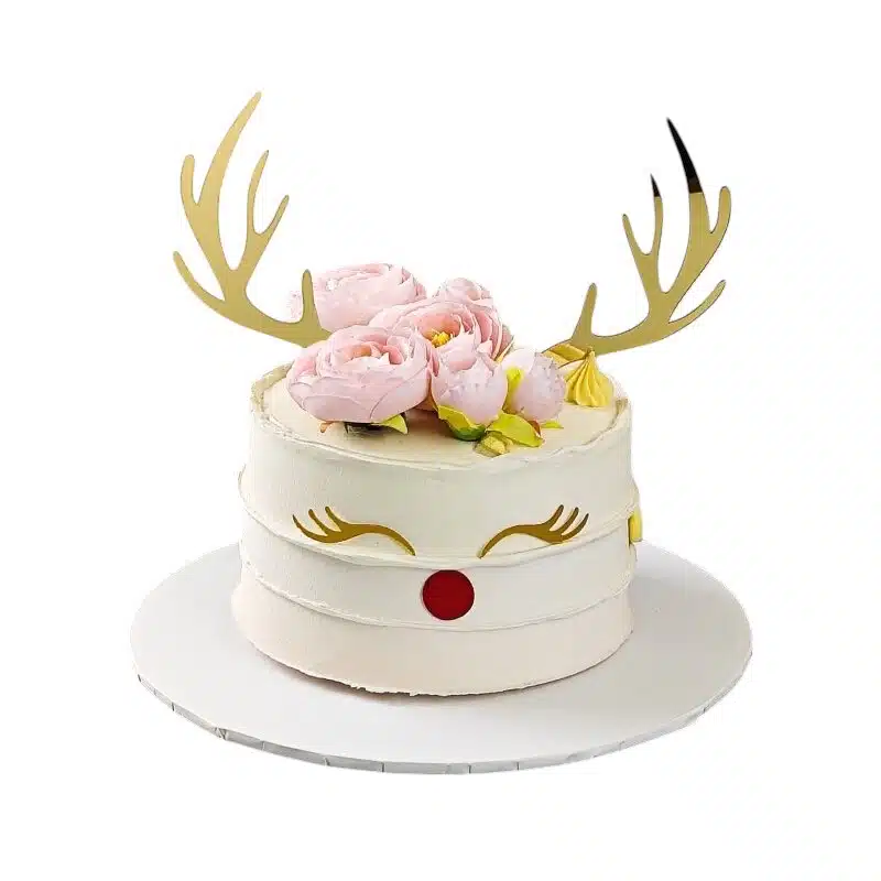 Caketopper rudolf the rednosed reindeer bij cake, bake & love 6 Caketopper rudolf the rednosed reindeer - afbeelding 2