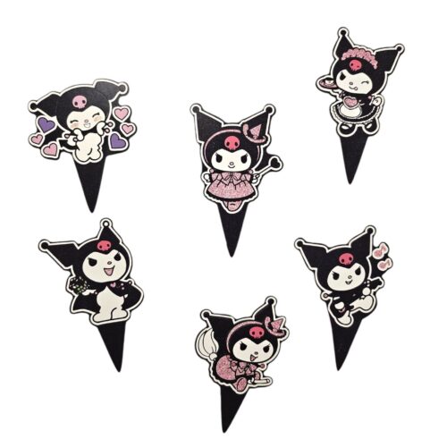 Kuromi cupcake prikkers pk/12 bij cake, bake & love 5