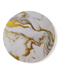 S&C Cake Drum Marble White/Gold Ø20,3 cm | 8 inch