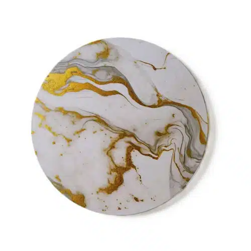 S&c cake drum marble white/gold ø20,3 cm | 8 inch
