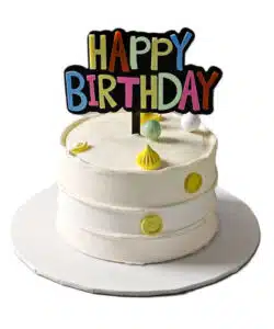 Alternative view of Caketopper Happy Birthday Neon