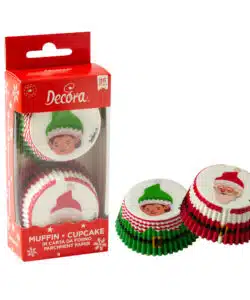 Decora Baking Cups Santa's Elves pk/36