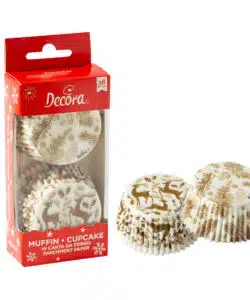 Decora Baking Cups Santa Elegant pk/36