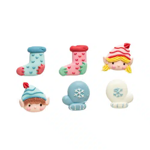 Decora suikerdecoraties elves pk/6 - afbeelding 2
