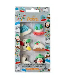 Decora Suikerdecoraties White Christmas pk/6