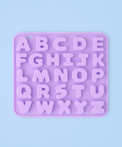 Super streusel siliconen mal letters bij cake, bake & love 15