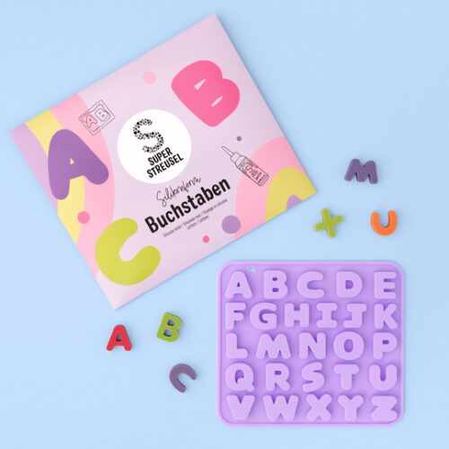 Super streusel siliconen mal letters bij cake, bake & love 3