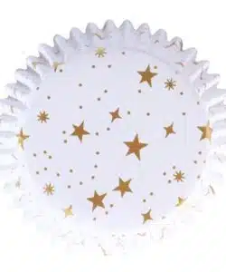 Pme kerst cupcake vormpjes met folievoering - gouden sterren (60 stuks) bij cake, bake & love 12 Pme kerst cupcake vormpjes met folievoering - gouden sterren (60 stuks) bij cake, bake & love 11