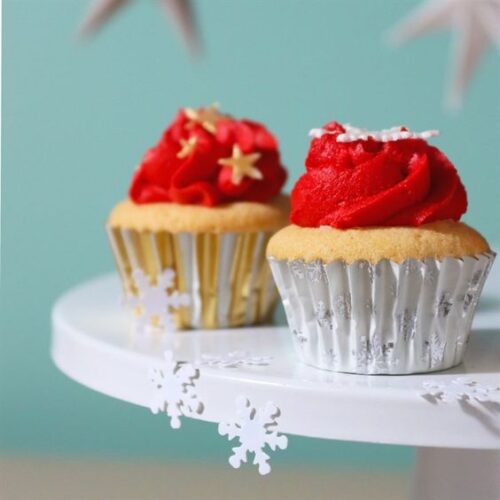 Pme kerst mini cupcake vormpjes met folievoering - sprankelend (60 stuks) bij cake, bake & love 7