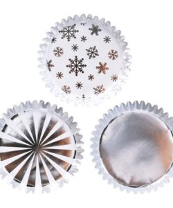 Pme kerst cupcake vormpjes met folievoering - metallic goud & zilver (100 stuks) bij cake, bake & love 17