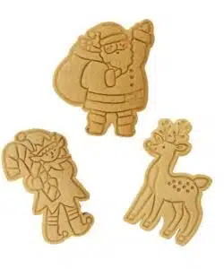 Pme kerst koekjesuitstekers & stempels - kerstman's werkplaats (set van 3) bij cake, bake & love 10