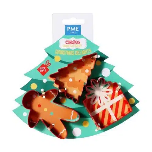 Pme kerst set van 3 koekjesuitstekers - kerstverrukkingen