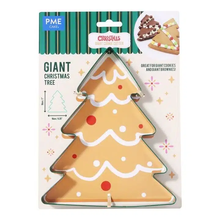 Pme gigantisch kerst koekjesuitsteker - kerstboom (18cm / 7") bij cake, bake & love 5 Pme gigantisch kerst koekjesuitsteker - kerstboom (18cm / 7")