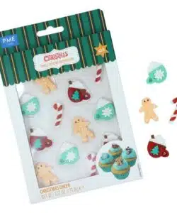 PME Kerst Eetbare Suikerdecoraties - Kerstvreugde (12 stuks)